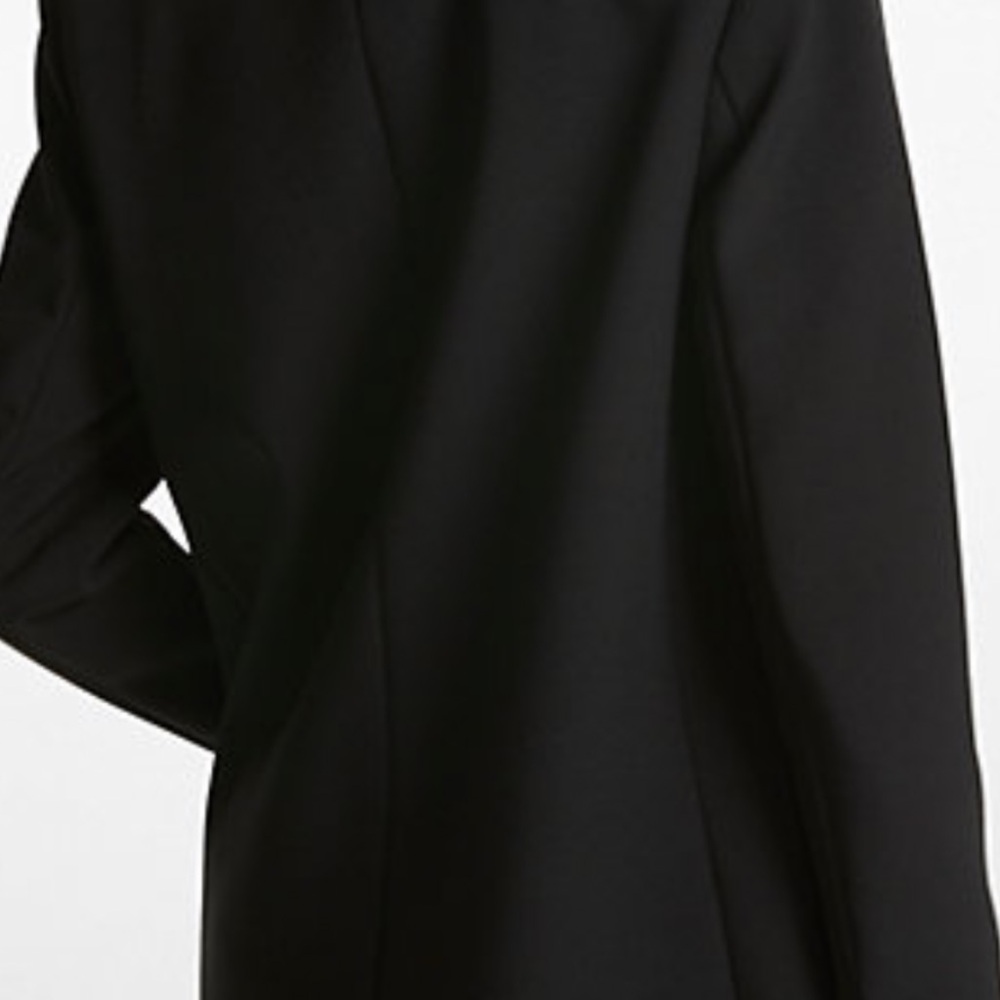 MICHAEL Michael Kors Black Feather-Trimmed Blazer - Picture 2 of 4